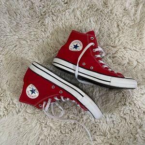 Red High Top Converse